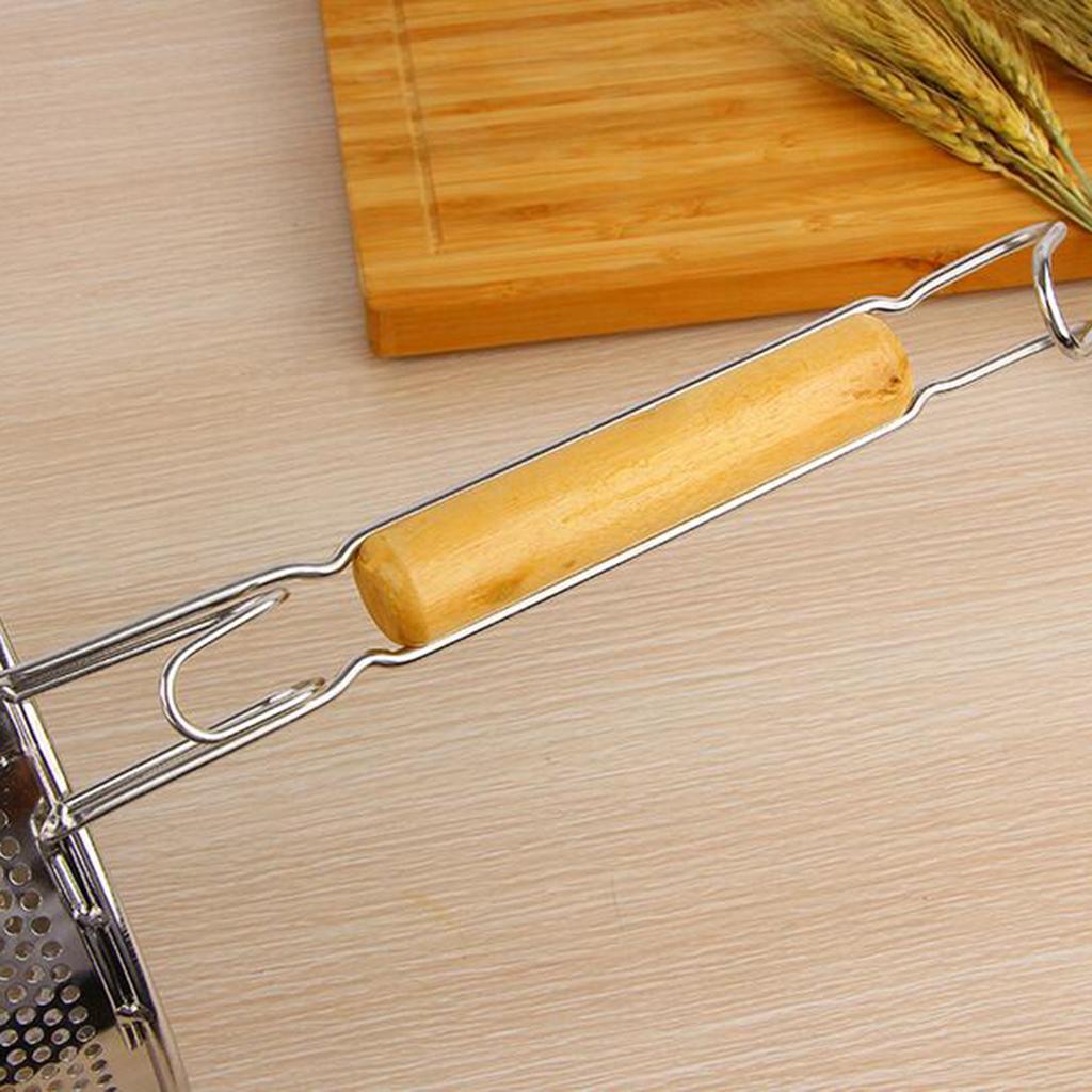 Maxbell Kitchen Pasta Noodle Strainer, Stainless Steel, Deep Fry Basket 14cm