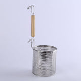 Maxbell Kitchen Pasta Noodle Strainer, Stainless Steel, Deep Fry Basket 16cm