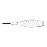 Maxbell Stainless Steel Barbecue Net BBQ Grill Cooking Double Layer Mesh Tong 730mm