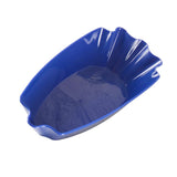 Maxbell Plastic Plate Snack Serving Tray Oval Coffee Bean Tray Sample Plates Blue