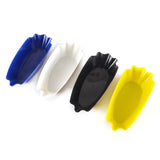 Maxbell Plastic Plate Snack Serving Tray Oval Coffee Bean Tray Sample Plates Blue