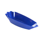Maxbell Plastic Plate Snack Serving Tray Oval Coffee Bean Tray Sample Plates Blue