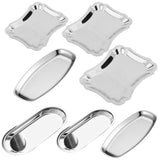 Max Stainless Steel Towel Tray Storage Dish Plate Tea Fruit Trays A Small