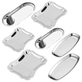 Max Stainless Steel Towel Tray Storage Dish Plate Tea Fruit Trays A Small