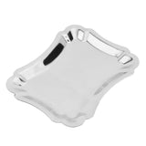 Max Stainless Steel Towel Tray Storage Dish Plate Tea Fruit Trays A Small