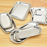 Max Stainless Steel Towel Tray Storage Dish Plate Tea Fruit Trays A Small
