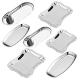 Max Stainless Steel Towel Tray Storage Dish Plate Tea Fruit Trays A Small