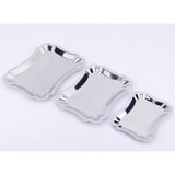 Max Stainless Steel Towel Tray Storage Dish Plate Tea Fruit Trays A Medium