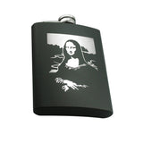 Maxbell 8oz Portable Stainless Steel Flagon Camping Mug Outdoor Cup Flask Mona Lisa