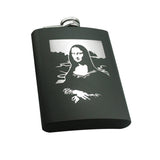 Maxbell 8oz Portable Stainless Steel Flagon Camping Mug Outdoor Cup Flask Mona Lisa
