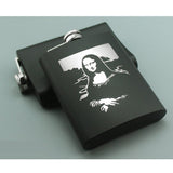 Maxbell 8oz Portable Stainless Steel Flagon Camping Mug Outdoor Cup Flask Mona Lisa