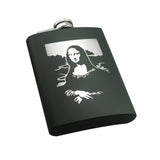 Maxbell 8oz Portable Stainless Steel Flagon Camping Mug Outdoor Cup Flask Mona Lisa