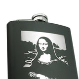 Maxbell 8oz Portable Stainless Steel Flagon Camping Mug Outdoor Cup Flask Mona Lisa