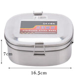 Maxbell Stainless Steel Bento Lunch Box Dinner Food Container Double Layer M - Aladdin Shoppers