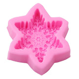 Maxbell  Silicone Mold 3D Snow Flake Chocolate Candy Soap Cake Baking Mold