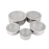 Maxbell  5Pcs Stainless Steel Mixing Bowl With Airtight Lids Bowls Convenient Storage