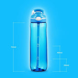 Maxbell Portable Tritan Water Bottle with Straw Outdoor Coffee Cup Home Car Blue - Aladdin Shoppers