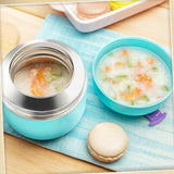 Maxbell Stainless Steel Vacuum Insulated Food Jar Thermal Food Flask Bottle Blue - Aladdin Shoppers