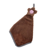 Maxbell  Microfiber Hand Towel Hanging Kids Washcloth Bath Water Dry Brown