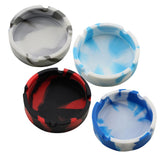 Maxbell Round Silicone Ashtray Cigar Holder for Tabletop Home Office Grey Camo - Aladdin Shoppers