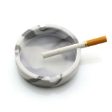 Maxbell Round Silicone Ashtray Cigar Holder for Tabletop Home Office Grey Camo - Aladdin Shoppers