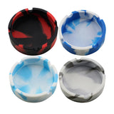 Maxbell Round Silicone Ashtray Cigar Holder for Tabletop Home Office Grey Camo - Aladdin Shoppers