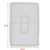 Maxbell Multi-Purpose Lace Tablecloth Dinner Picnic Table Cloth white 130X180cm - Aladdin Shoppers