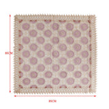Maxbell Embroidered Lace Tablecloth Retro Table Cloth Party Decor Wine Red 85x85cm - Aladdin Shoppers