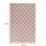 Maxbell Embroidered Lace Tablecloth Retro Table Cloth Party Decor Wine Red 150x100cm - Aladdin Shoppers