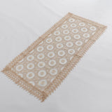 Maxbell Embroidered Lace Tablecloth Retro Table Cloth Party Decor Golden 120x60cm - Aladdin Shoppers