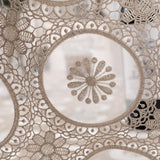 Maxbell Embroidered Lace Tablecloth Retro Table Cloth Party Decor Golden 85x85cm - Aladdin Shoppers