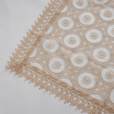 Maxbell Embroidered Lace Tablecloth Retro Table Cloth Party Decor Golden 85x85cm - Aladdin Shoppers