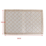 Maxbell Embroidered Lace Tablecloth Retro Table Cloth Party Decor Golden 150x100cm - Aladdin Shoppers