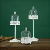Maxbell Mini Cupcake Stand Cake Display Tool With PC Dome Cap Bakeware White High - Aladdin Shoppers