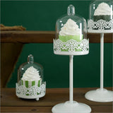 Maxbell Mini Cupcake Stand Cake Display Tool With PC Dome Cap Bakeware White High - Aladdin Shoppers