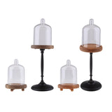 Maxbell Clear Cake Stand Cupcake Plate Cake Dome Lid Display high Light caffeine - Aladdin Shoppers