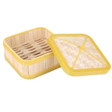 Maxbell Kitchen Bamboo Steamer Basket Asian Food Steamer for Dim Sum Dumpling 8 inch - Aladdin Shoppers
