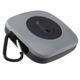 Maxbell Shopping Folding Rotatable Portable Nylon Storage Bag Gray stripe button - Aladdin Shoppers