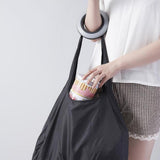 Maxbell Reusable Grocery fashion spiral portable shopping bag storage box white - Aladdin Shoppers