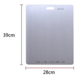 Maxbell Stainless Steel Cutting Board Chopping Board Food Chopping Mat / Block L - Aladdin Shoppers