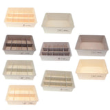 Maxbell Plastic Underwear Storage Organizer Sock Container Drawer No-Grid Light Gray - Aladdin Shoppers