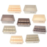 Maxbell Plastic Underwear Storage Organizer Sock Container Drawer No-Grid Light Gray - Aladdin Shoppers