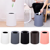 Maxbell 12L Bathroom Rubbish Bin Round Trash Can Waste Container Wastebasket  White