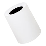 Maxbell 12L Bathroom Rubbish Bin Round Trash Can Waste Container Wastebasket  White