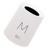 Maxbell Round Trash Can Wastebasket Garbage Container Bin Bathrooms Rooms white 8L