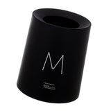 Maxbell  Round Trash Can Wastebasket Garbage Container Bin Bathrooms Rooms black 8L