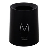 Maxbell Round Trash Can Wastebasket Garbage Container Bin Bathrooms Rooms black 12L