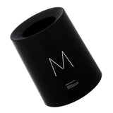 Maxbell Round Trash Can Wastebasket Garbage Container Bin Bathrooms Rooms black 12L