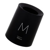 Maxbell Round Trash Can Wastebasket Garbage Container Bin Bathrooms Rooms black 12L