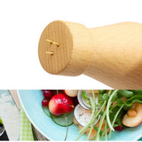 Maxbell Creative Wine Bottle Shape Wooden Toothpick Holders Dispenser Light Color